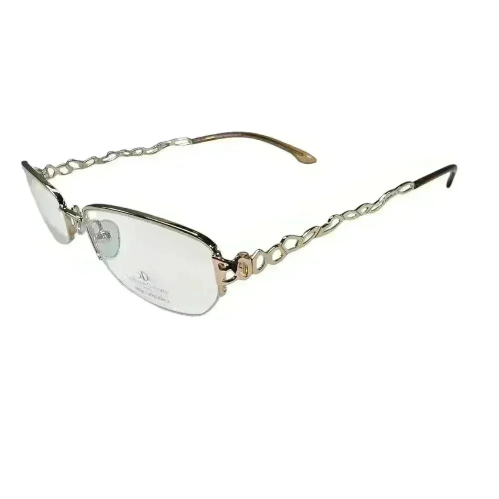 Catherine Deneuve READ Demo Glasses Frames ONLY Half Rim CD-246 Gold 52-17-140